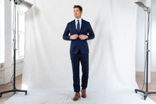 Load image into Gallery viewer, The Blue Carrington Windowpane Dress Shirt