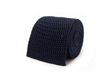 Load image into Gallery viewer, The Navy Harlow Knit Tie