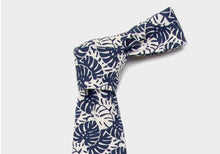 Load image into Gallery viewer, The Navy Palm Print Tie Tie- Ledbury