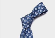 Load image into Gallery viewer, The Navy Brimley Print Tie Tie- Ledbury