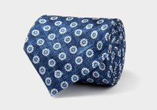 Load image into Gallery viewer, The Navy Brimley Print Tie Tie- Ledbury