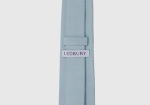 The Pool Blue Rivard Silk Twill Tie Tie- Ledbury