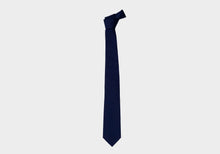 Load image into Gallery viewer, The Navy Rivard Silk Twill Tie Tie- Ledbury