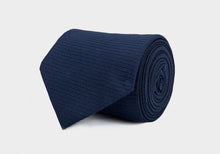 Load image into Gallery viewer, The Navy Rivard Silk Twill Tie Tie- Ledbury