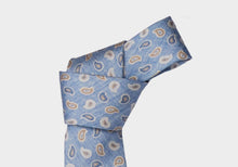 Load image into Gallery viewer, The Blue Wayburn Foulard Print Tie Tie- Ledbury