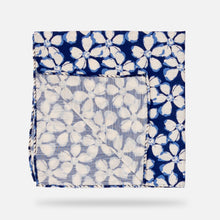 Load image into Gallery viewer, The Deep Blue Lochmoor Print Pocket Square Pocket Square- Ledbury