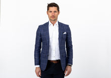 Load image into Gallery viewer, The Dark Blue Bonnett Check Sport Coat Blazer- Ledbury