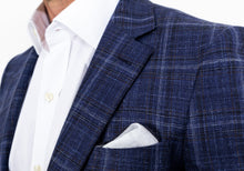 Load image into Gallery viewer, The Dark Blue Bonnett Check Sport Coat Blazer- Ledbury