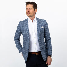 Load image into Gallery viewer, The Blue Westland Check Sport Coat Blazer- Ledbury