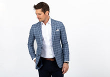 Load image into Gallery viewer, The Blue Westland Check Sport Coat Blazer- Ledbury
