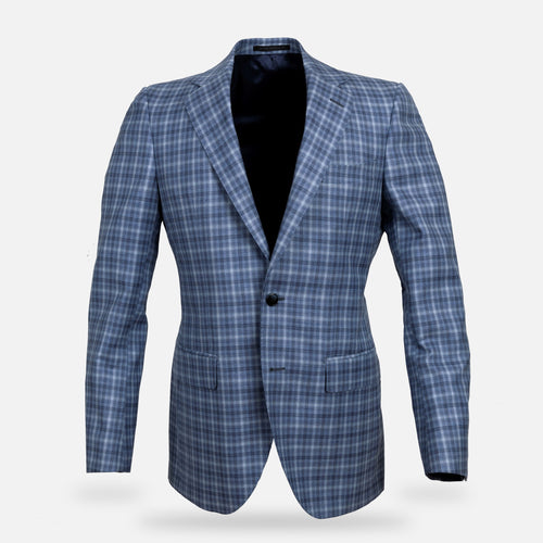 The Blue Westland Check Sport Coat Blazer- Ledbury