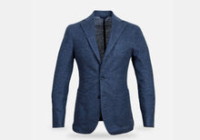 Load image into Gallery viewer, The Slate Blue Heather Broson Pique Knit Sport Coat Blazer- Ledbury