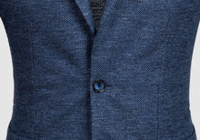 Load image into Gallery viewer, The Slate Blue Heather Broson Pique Knit Sport Coat Blazer- Ledbury
