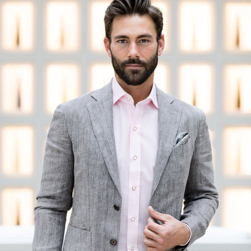 The Pecan Delmont Herringbone Sport Coat Blazer- Ledbury