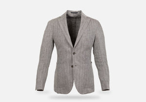 The Pecan Delmont Herringbone Sport Coat Blazer- Ledbury