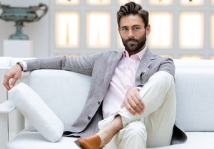 The Pecan Delmont Herringbone Sport Coat Blazer- Ledbury