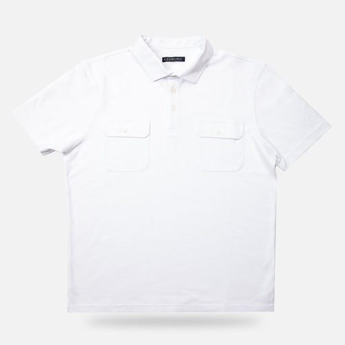 The White Short Sleeve Stillwater Polo Polo- Ledbury
