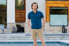 Load image into Gallery viewer, The Airforce Blue Short Sleeve Stillwater Polo