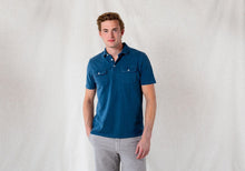 Load image into Gallery viewer, The Airforce Blue Short Sleeve Stillwater Polo