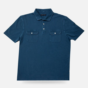 The Airforce Blue Short Sleeve Stillwater Polo