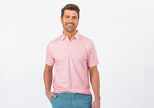 Load image into Gallery viewer, The Pink Overlake Stripe Polo Polo- Ledbury