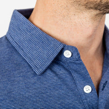 Load image into Gallery viewer, The Navy Overlake Stripe Polo Polo- Ledbury