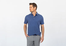 Load image into Gallery viewer, The Navy Overlake Stripe Polo Polo- Ledbury
