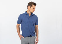 Load image into Gallery viewer, The Navy Overlake Stripe Polo Polo- Ledbury