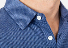 Load image into Gallery viewer, The Navy Overlake Stripe Polo Polo- Ledbury