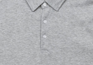 The Grey Overlake Stripe Polo Polo- Ledbury