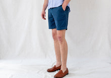 Load image into Gallery viewer, The Airforce Blue Richmond Washed Twill Short Shorts- Ledbury