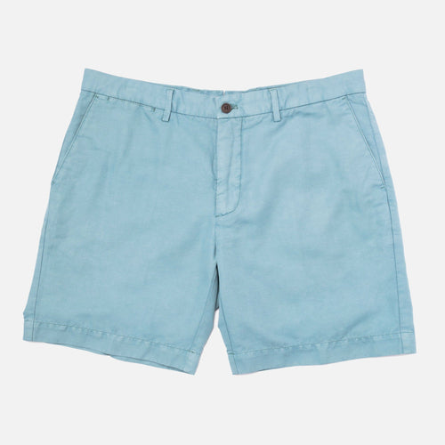 The Sea Green Richmond Washed Twill Short Shorts- Ledbury