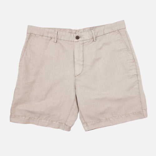 The Khaki Richmond Washed Twill Short Shorts- Ledbury