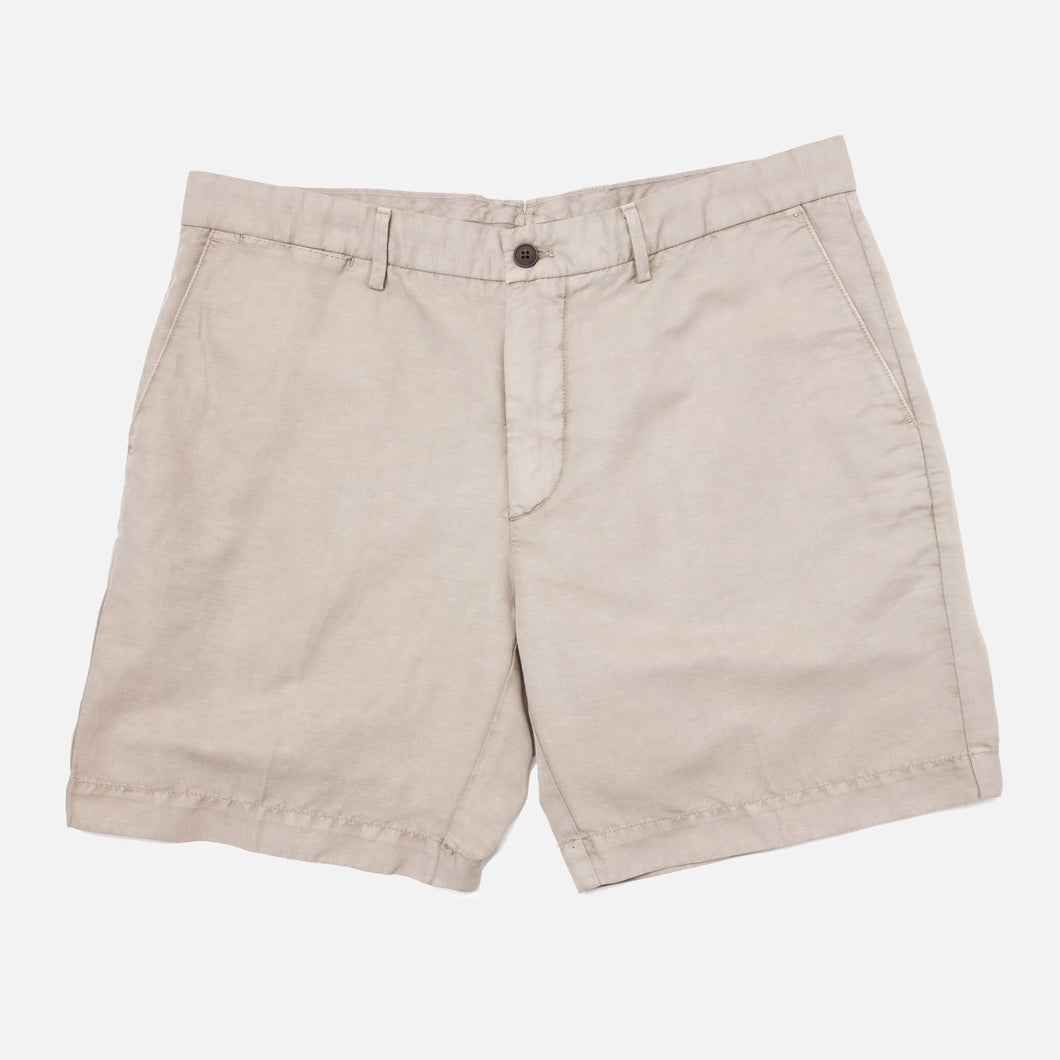 The Khaki Richmond Washed Twill Short Shorts- Ledbury
