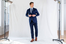 Load image into Gallery viewer, The Blue Fine Twill Mid-Spread Dress Shirt Dress Shirt- Ledbury