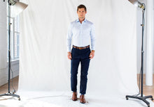 Load image into Gallery viewer, The Blue Fine Twill Mid-Spread Dress Shirt Dress Shirt- Ledbury