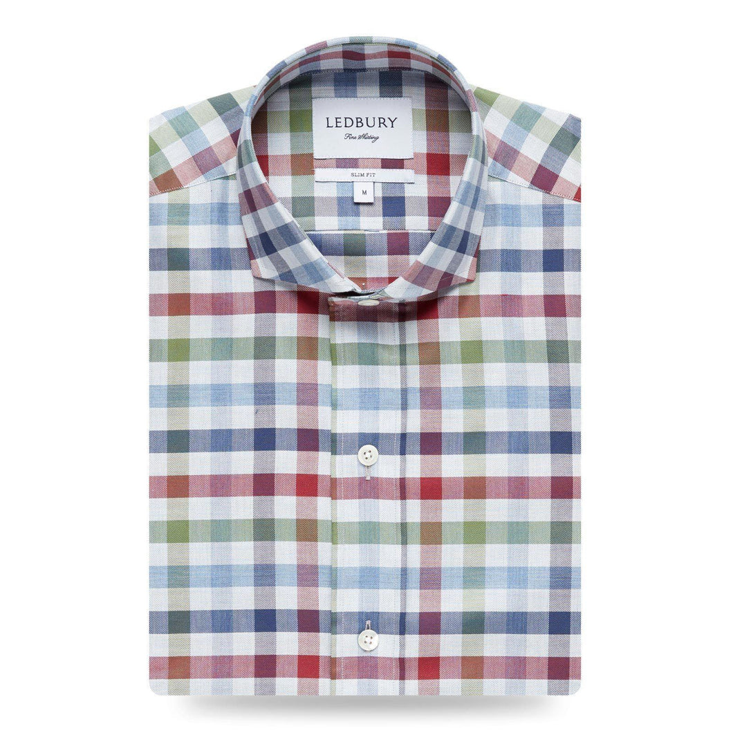 The Red Greycourt Gingham Casual Shirt Casual Shirt- Ledbury