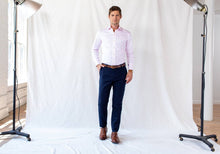 Load image into Gallery viewer, The Pink Fine Twill Spread Dress Shirt