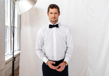 Load image into Gallery viewer, The Camrose Dot Covered Placket Tuxedo Shirt