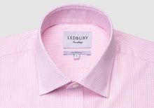 Load image into Gallery viewer, The Pink Gingham Poplin Dress Shirt