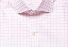 Load image into Gallery viewer, The Pink Fine Twill Windowpane Dress Shirt