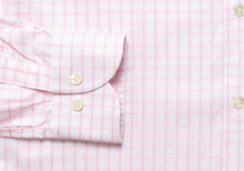 Load image into Gallery viewer, The Pink Fine Twill Windowpane Dress Shirt