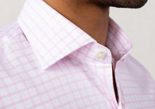 Load image into Gallery viewer, The Pink Fine Twill Windowpane Dress Shirt