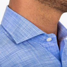 Load image into Gallery viewer, The Blue McDaniel Chambray Casual Shirt Dress Shirt- Ledbury