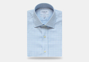 The Light Blue Haynes Check Dress Shirt
