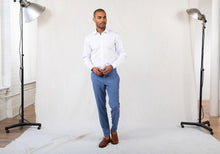 Load image into Gallery viewer, The White Bancroft Poplin Dress Shirt Dress Shirt- Ledbury