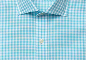 The Aqua McAdam Gingham Casual Shirt Casual Shirt- Ledbury
