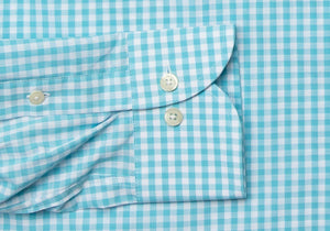 The Aqua McAdam Gingham Casual Shirt Casual Shirt- Ledbury