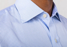 Load image into Gallery viewer, The Blue Gingham Poplin Dress Shirt
