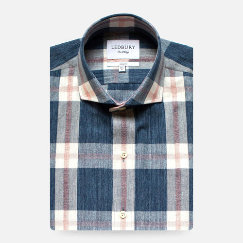 The Cadet Blue Rawls Plaid Casual Shirt Casual Shirt- Ledbury